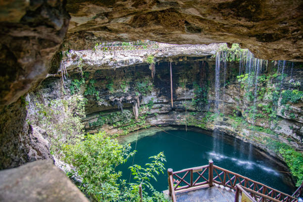 istock Saamal - beautiful Cenote in Mexico, near Chichen Itza 1203629271