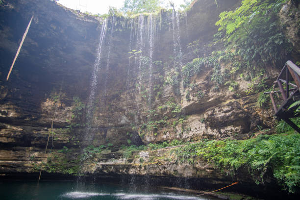 istock Saamal - beautiful Cenote in Mexico, near Chichen Itza 1203629296
