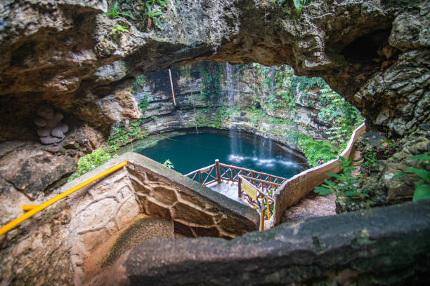 istock Saamal - beautiful Cenote in Mexico, near Chichen Itza 1203629306
