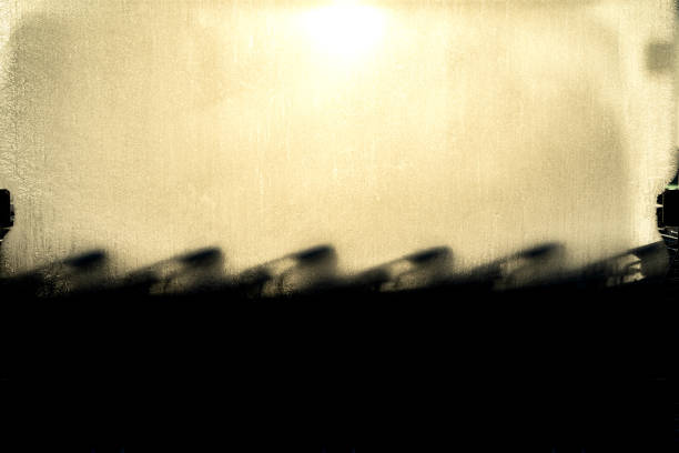 istock Sun shadow against frosted glass shopping carts orange 1203631402