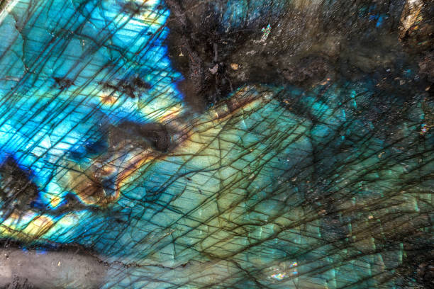 istock Labradorite Quartz Crystal Mineral Spectrolite 1203638129