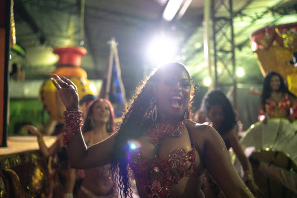 istock People celebrating and dancing brazilian carnival 1203650291