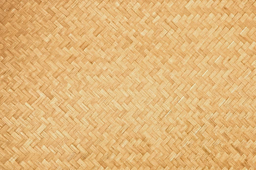 Fondo de textura de bambú tejida natural artesanal photo
