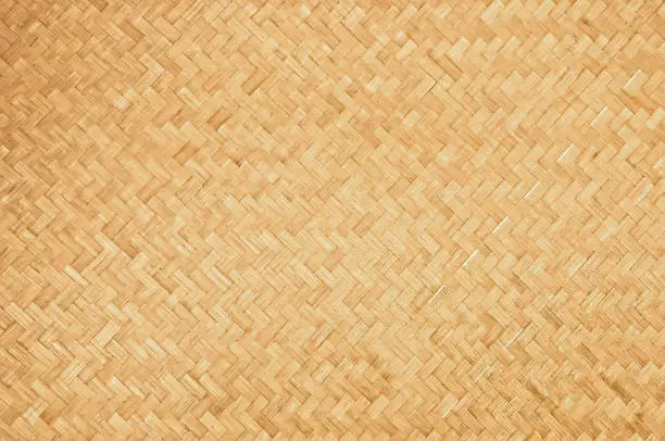 Photo of Handcraft natural woven bamboo texture background