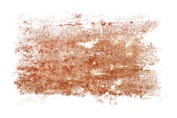 istock pieces of rust isolated on a white background. 1203655266