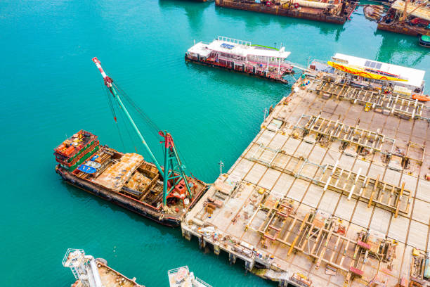 istock Ship maintanence in a floating dock, Tsing Yi, Hong Kong 1203658152