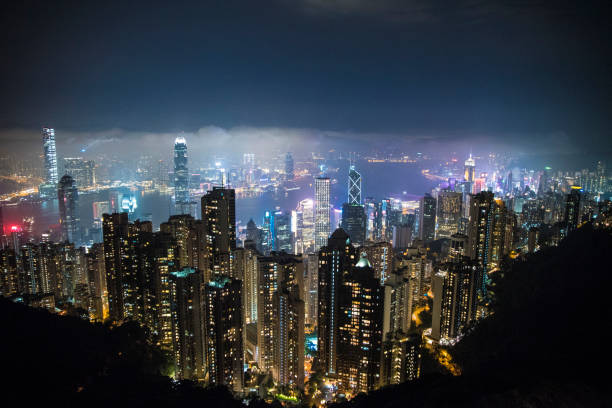 istock Night view of Hong Kong 1203666152