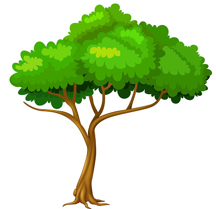 Cool Tree Cartoon Stock Illustration - Download Image Now - Backgrounds,  Branch - Plant Part, Brown - iStock