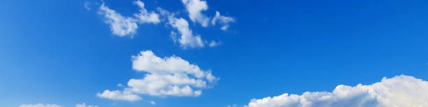 istock Panorama sky with cloud on a sunny day. Beautiful cirrus cloud. 1203678436