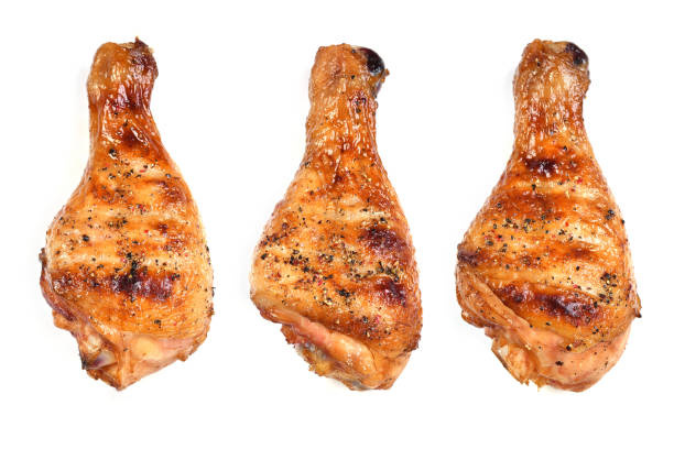 istock Grill roast bbq chicken on white 1203686361