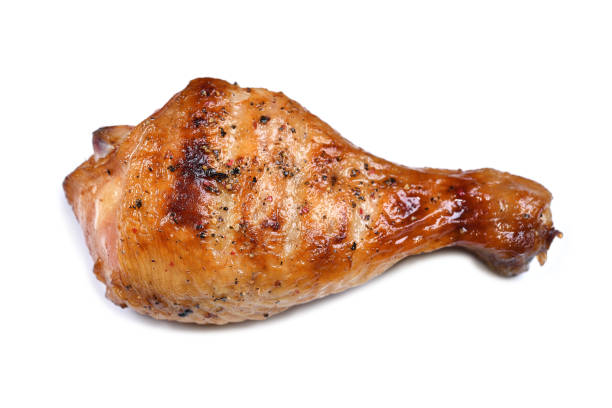 istock Grill roast bbq chicken on white 1203686422
