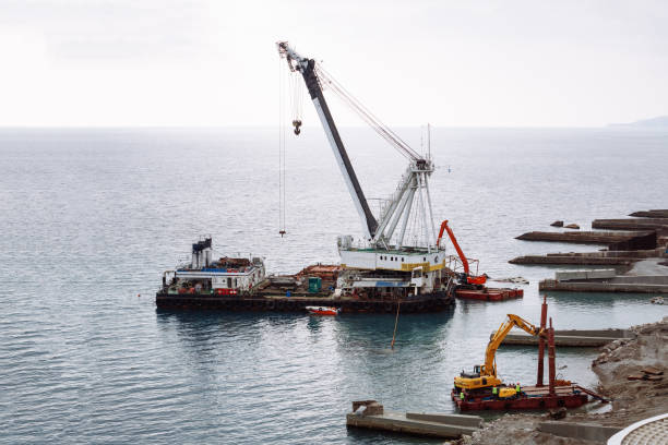 istock A marine crane is at sea 1203691269