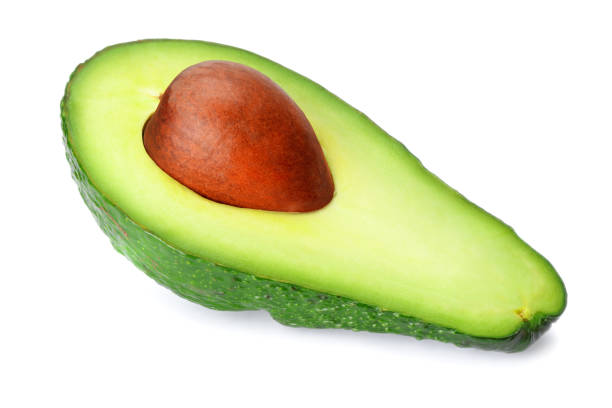 istock fresh sliced avocado isolated on white background 1203693871
