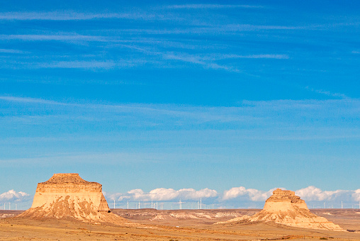 Sandstone formations in Eastern Colorado