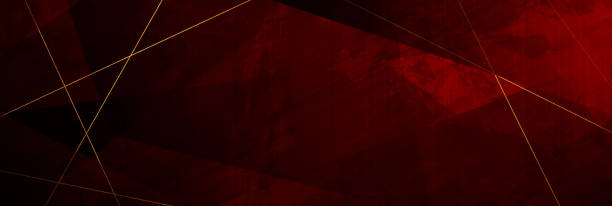 赤いグランジ企業の抽象的な背景と黄金の線 - 豪華点のイラスト素材／クリップアート素材／マンガ素材／アイコン素材