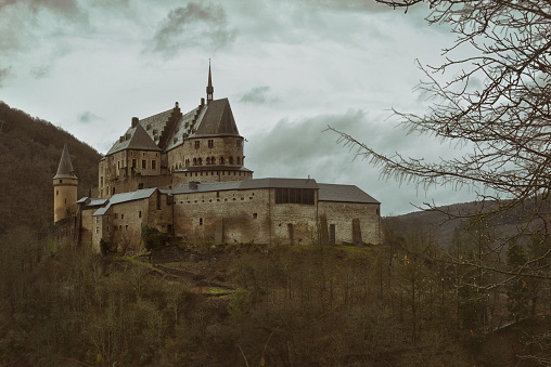 Vianden Castle in Luxembourg in the Eifel