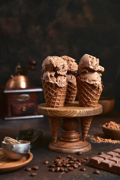 istock Homemade chocolate coffee ice cream 1203697756