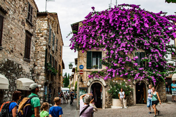 Verona, Italy - July 2012: Streets and Sight of Verona. Image taken while on vacation in Italy.