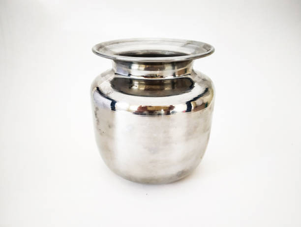 istock A steel vessel With white background 1203701507