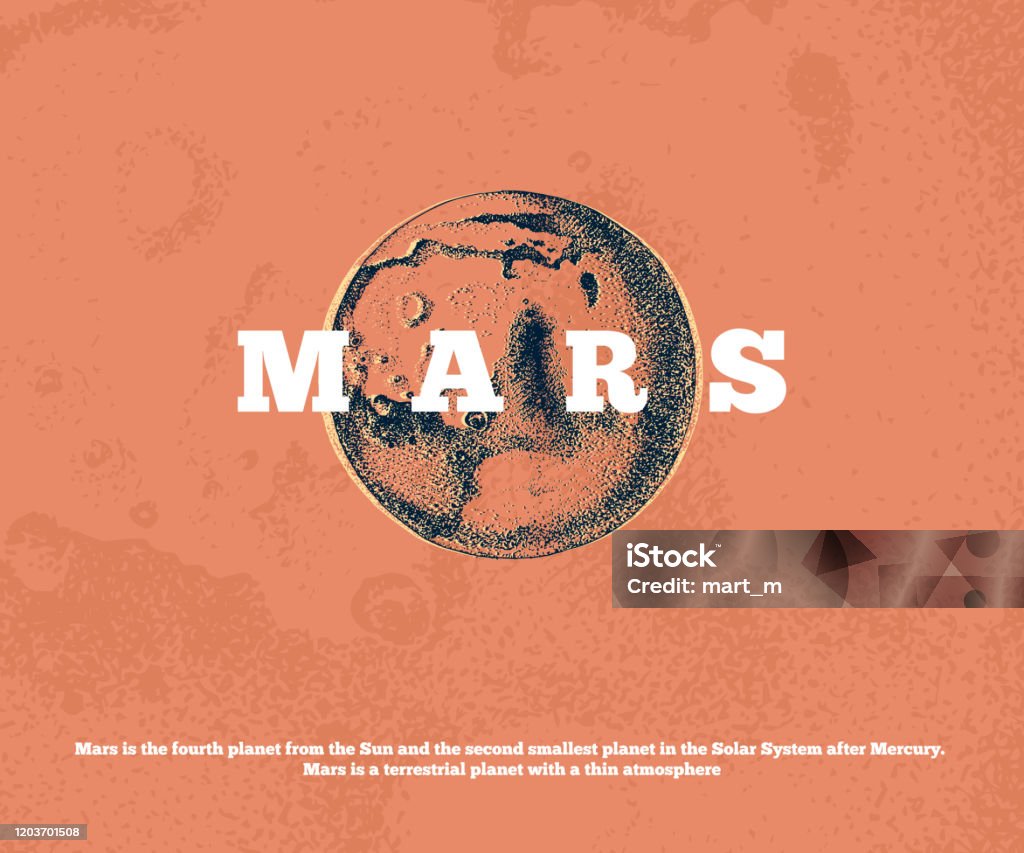 Mars Hand Drawing Hand Drawn Planet Mars Stock Illustration - Download Image Now ...