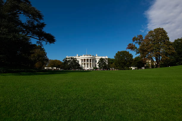 white house south lawn - 8435 stock-fotos und bilder