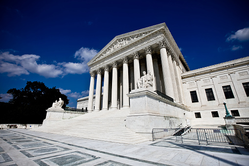 US Supreme Court building in Washington, DC.