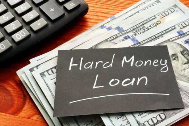 istock Conceptual hand written text showing Hard money loan 1203706124