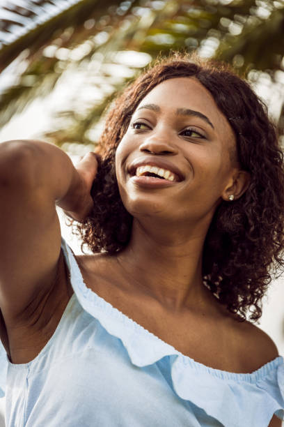 istock Pretty African Woman Enjoying Summer 1203708012