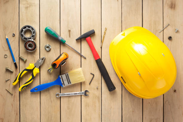istock set of tools and instruments at wooden table background 1203712377