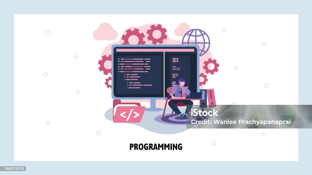 Computer Engineer Write Code Programming And Software Development ...