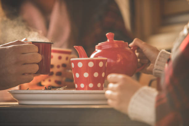 istock Enjoying hot tea on a cold winter day 1203713995