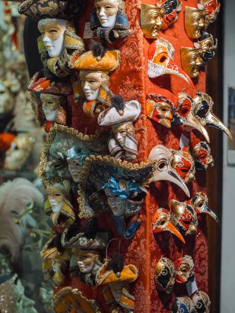 istock Venetian masks in store display in Venice 1203719053