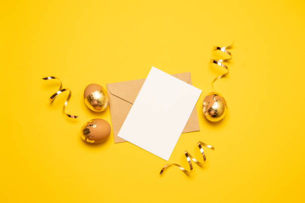 Empty kraft envelope with a white sheet of paper