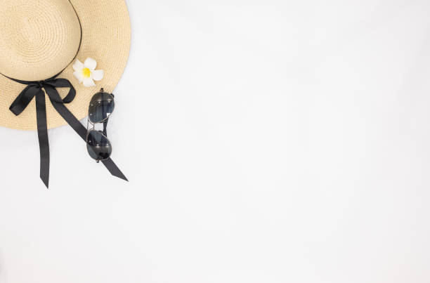 istock top view of beach cap on desk 1203719233