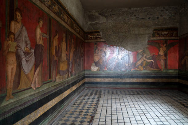 istock pompei ruins paintings and mosaic 1203721011