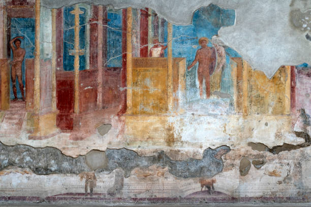istock pompei ruins paintings and mosaic 1203722366
