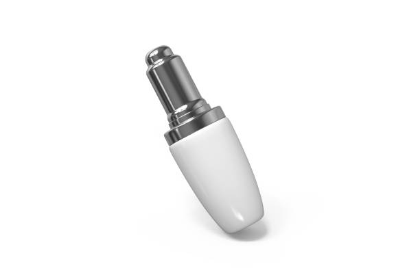 istock Blank packaging plastic serum bottle, mock up template on isolated white background, ready for product design, 3d illustration 1203722578