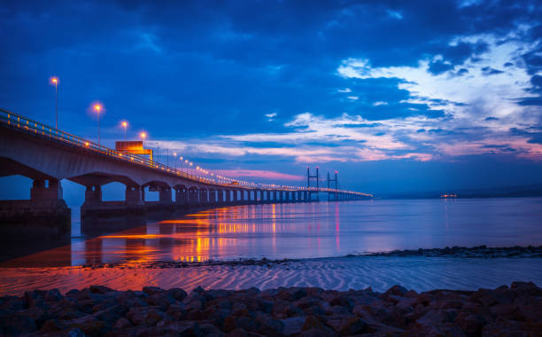 istock Prince Of Wales bridge at sunset 1203723284