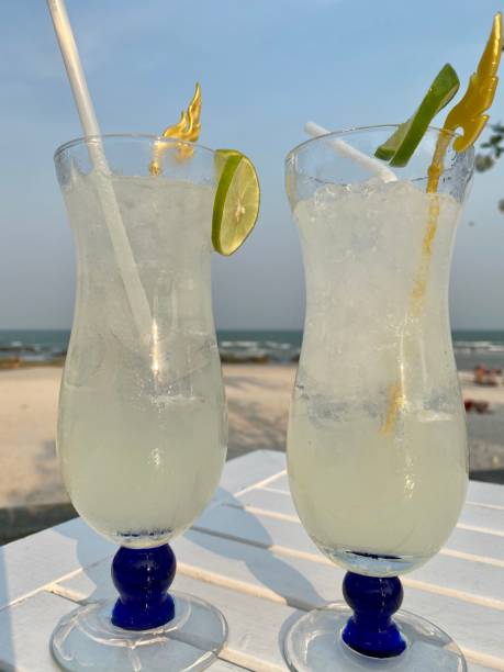 istock Cocktails by the sea 1203730644