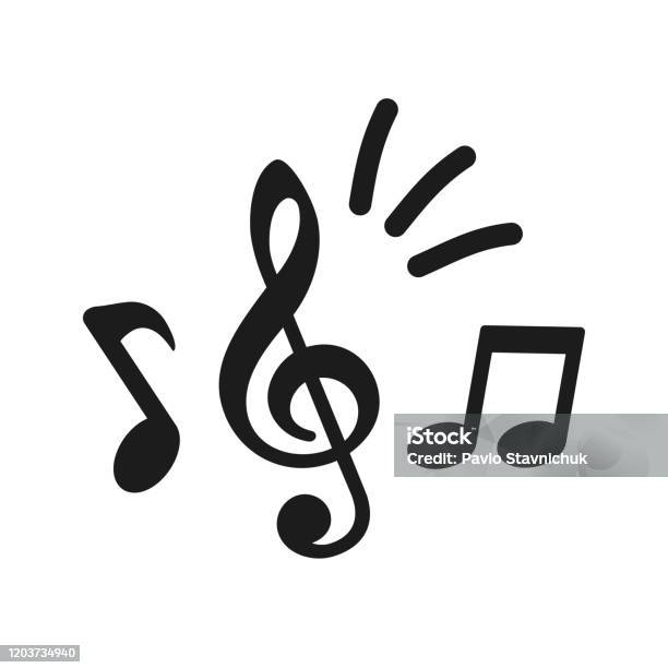 Music Notes Icon Group Musical Notes Signs Stock Vector Stock Illustration - Download Image Now
