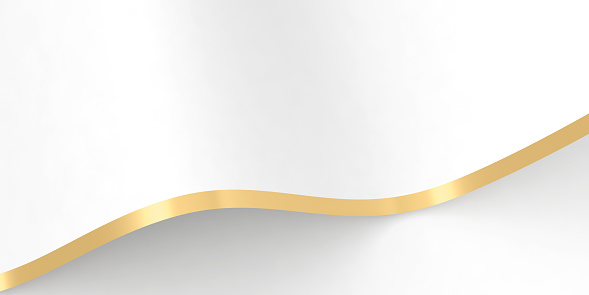white and gold background 3D