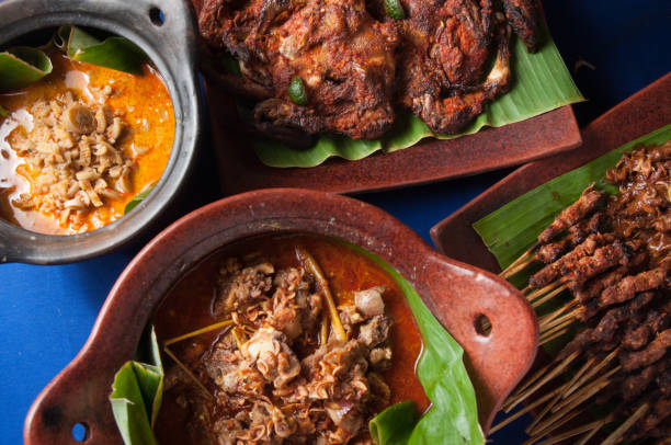 istock Type Of Traditional food on table 1203742429