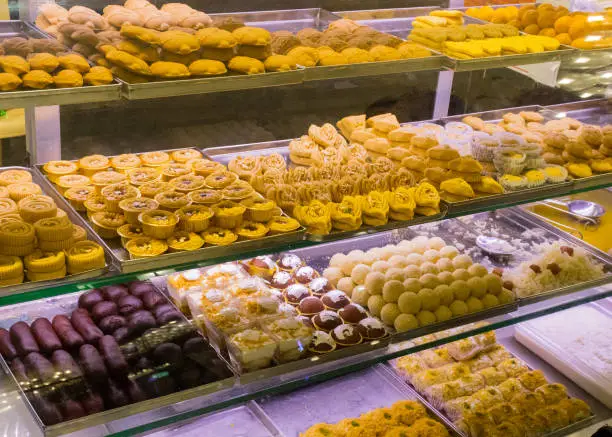 Photo of Indian Bengali Sweets on display