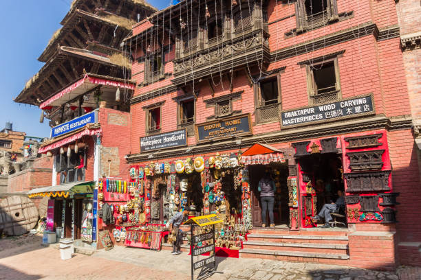 Merchandise at a souvenir shop in Bhaktapur, Nepal
