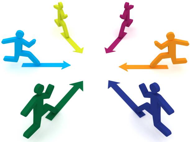 istock Competition target teamwork business strategy career 1203748666