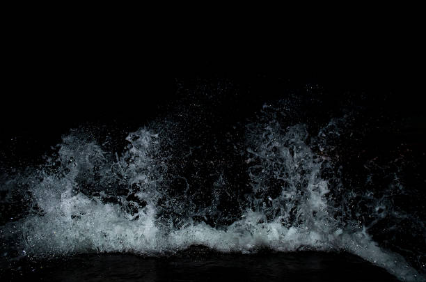 istock Splashing wave on the Black sea. 1203751344