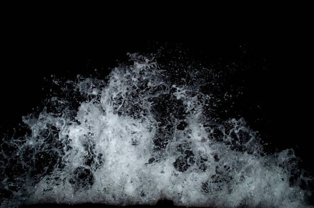 istock Splashing wave on the Black sea. 1203751352