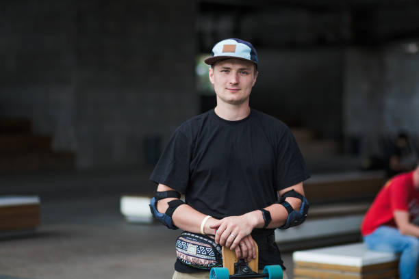 istock Longboard skating is his passion, ehat about you? 1203751891