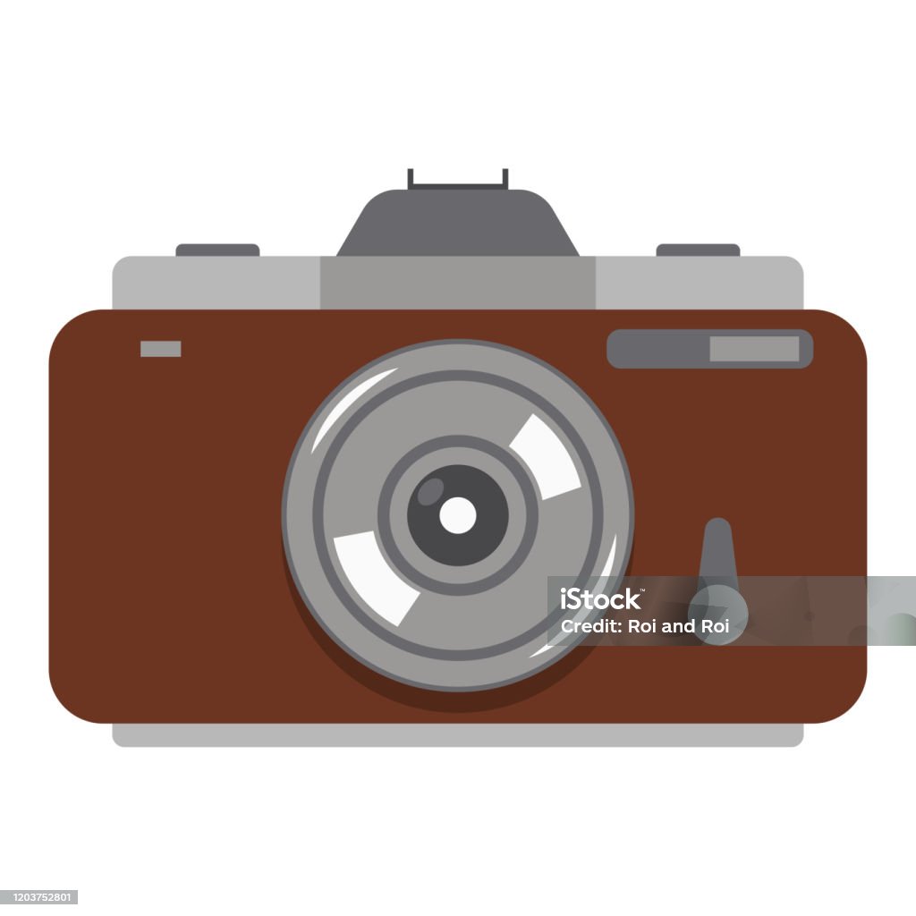Camera Vector Cartoon Camera Vector Cartoon Illustration Isolated On A White Background Stock ...