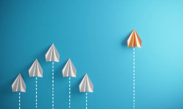 istock Leadership Concept With Paper Airplanes 1203753075